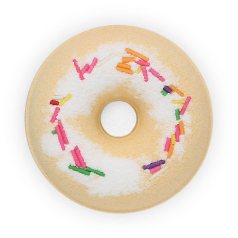 Wynie Yummy Donuts Bath Bomb | Bomba da Bagno Colorata Effervescente a Forma di Ciambella con Zuccherini, giallo
