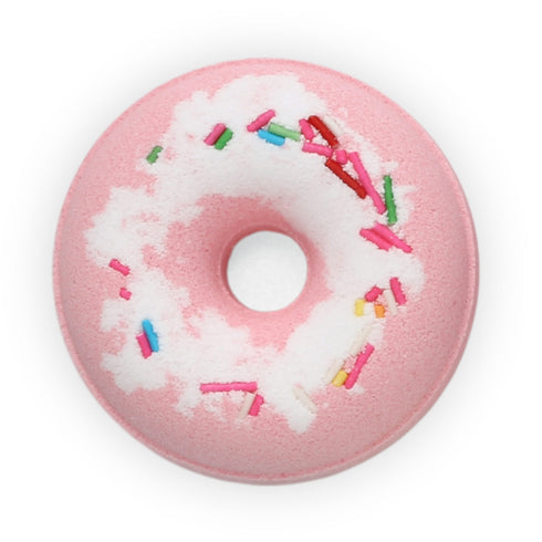 Wynie Yummy Donuts Bath Bomb | Bomba da Bagno Colorata Effervescente a Forma di Ciambella con Zuccherini, rosa