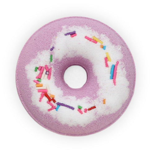 Wynie Yummy Donuts Bath Bomb | Bomba da Bagno Colorata Effervescente a Forma di Ciambella con Zuccherini, viola