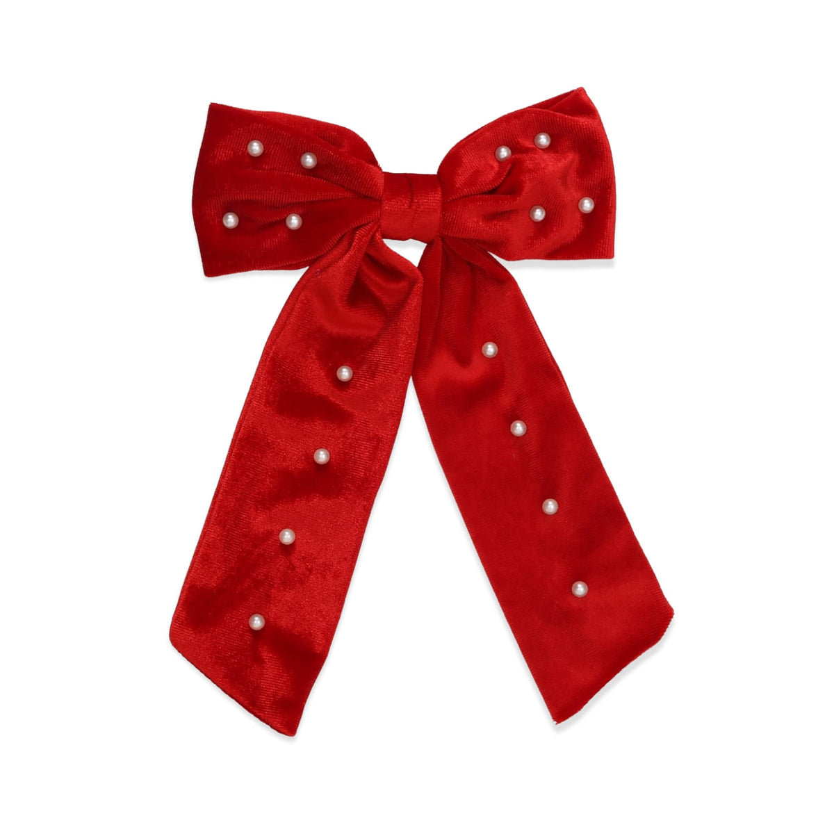 Cerchietto In Velluto Rosso Con Fiocco – Morbido Accessorio Per Capelli Da Donna, Regolabile, Ideale Per Feste E Cosplay