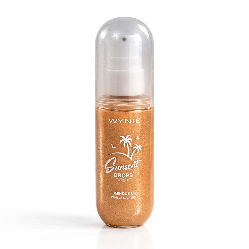 Sunset Drops Luminous Oil - Olio Illuminante Viso e Corpo Glow alla Vaniglia | Pelle Baciata dal Sole